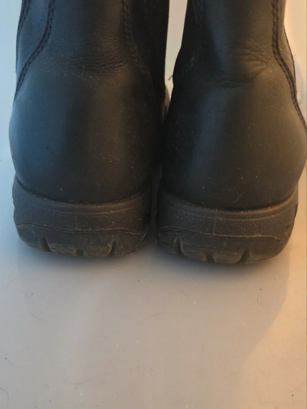 Redback Men's Steel Toe Black Slip-On Work Chelsea Boots